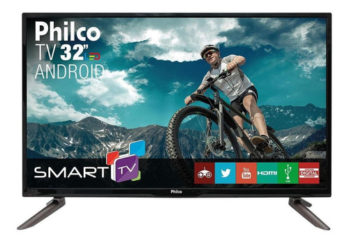 Smart TV Philco PH32C10DSGW LED Android TV HD 32" 110V/220V