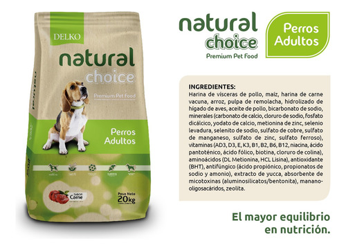 Natural Choice Perros 20kg Lo Mejor Para Perro Feliz Y Sano