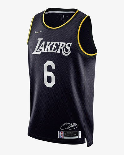 Lebron James Lakers Jersey 6 De La Nba Nike Dri-fit