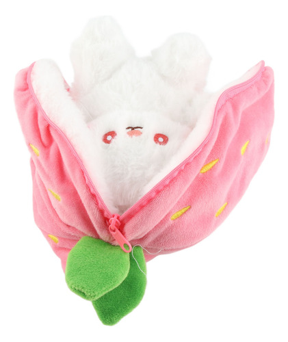 Conejo Peluche Fresa De Reversible/de Zanahoria De Bonito