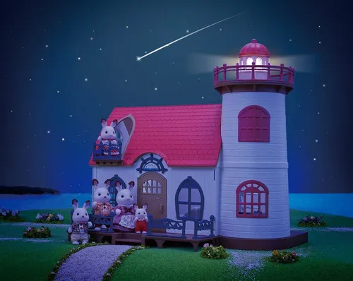 Sylvanian Families Casa Con Faro De Luz Accesorios Juguete ® Color Rojo