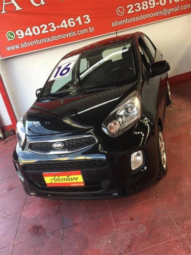Kia Picanto 1.0 J323 Flex Ano:2016 Preto Completo