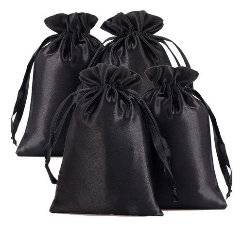 Bolsas De Regalo De Satén Con Cordón, Bolsas De Cordón De 6