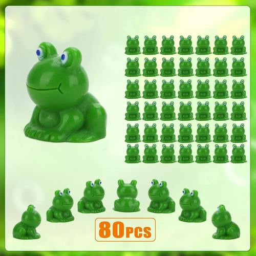 Figuras De Resina En Miniatura Con Forma De Rana Para Decora