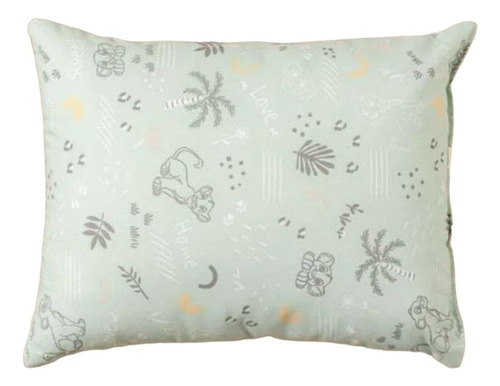 Almohadon Infantil Rectangular Rey Leon Disney Verde