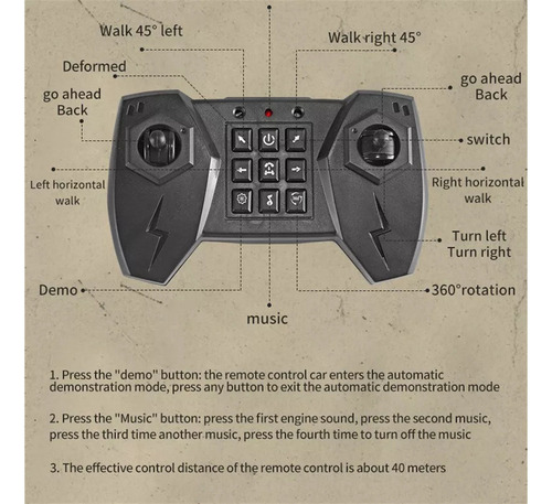 De Rc Car Stunt Vehicle With Hand Gesture Control And Sensor
