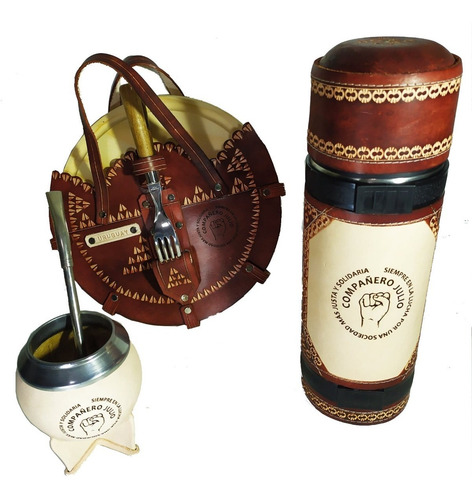 Regalo Empresarial Mate, Termo, Tabla + Grabados + Bombilla