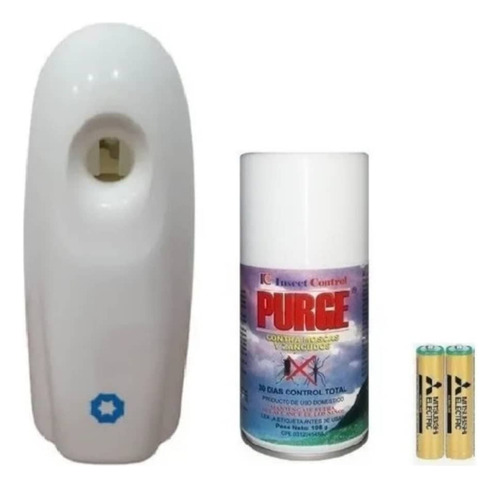 Kit Purge Con Dispensador Insecticida Y Repelente Moscas