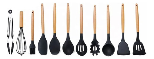 Set De Utensilios De Cocina De Silicona Sin Bpa De 12 Piezas