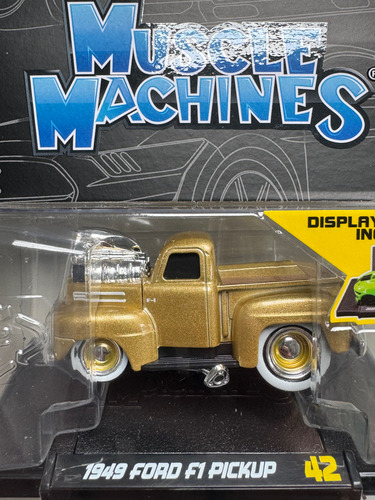 Muscle Machines 1.64 Ford 1949 Sinonimo De Poder Y Músculo Dorado Oscuro
