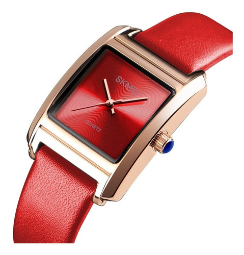 Reloj Dama Metalico Skmei 1432 Elegante Piel C/ Estuche