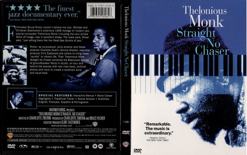 Imagen 1 de 1 de Jazz - Thelonious Monk Straight No Chaser (una Vida El Jazz)