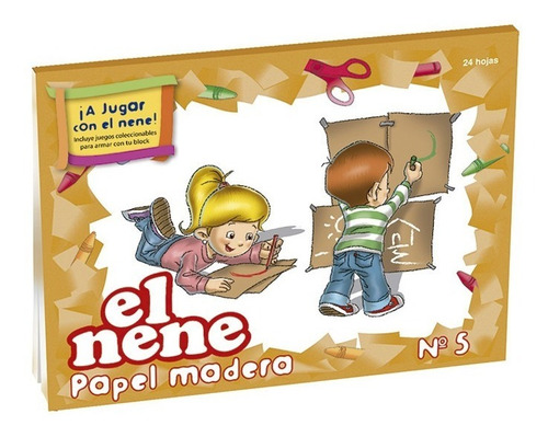 Block El Nene Papel Madera Kraft N°5 X24 Hojas 