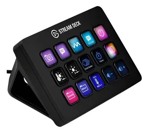 Mesa Controladora Streaming Elgato Stream Deck Preto Espanhol
