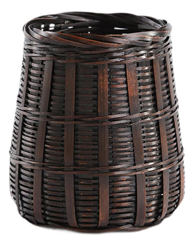 Cesta De Almacenamiento Tejida A Mano, Portalápices, Vaso