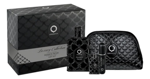 Set De Perfume Unisex Marca Orientica Amber Noir 4 Piezas Volumen De La Unidad 100 Ml