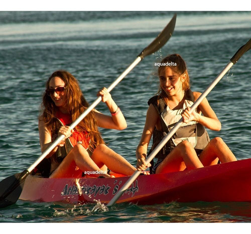 Kayak Triplo + 2 Remos + Soga 4m Atlantic Kayaks Doble Pesca