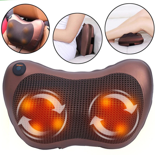 Imagem 4 de 7 de Almofada Massageador De Pescoço E Lombar Shiatsu Veicular