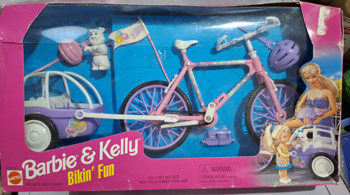 Barbie Mattel Bicicleta Remolque (Usado)
