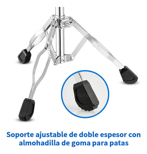 Atril Palmusic LTJ174 Soporte Tarola Base Trípode Hang Drums Música Concert
