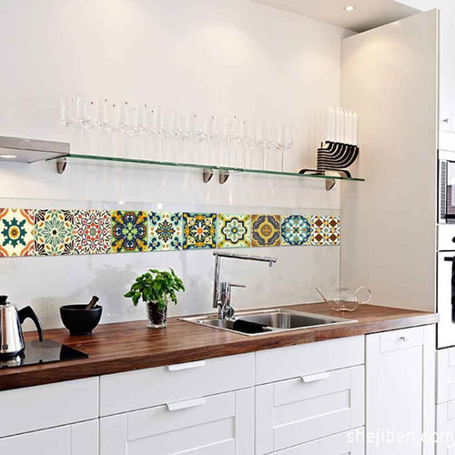 arte de pared para baño LUOWAN Adhesivo adhesivo para azulejos de pared autoadhesivo para azulejos de cocina bricolaje gris, 10,2 x 20,3 x 20,3 x 20,3 cm 