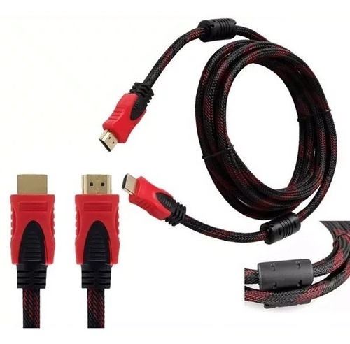 Cable Hdmi 3 Metros Doble Filtro Mallado Punta Dorada Nuevo