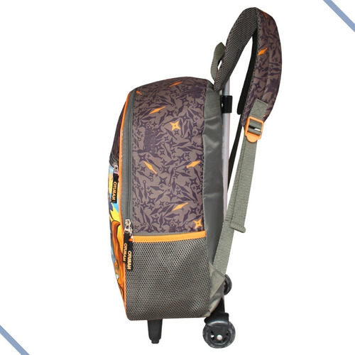 Mochila Escolar Com Rodas Infantil Juvenil Naruto Pacific Cor Preto