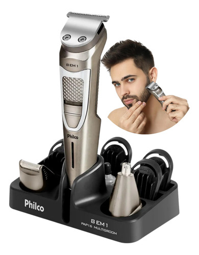 Aparador De Pelos Philco Aparelho De Barbear Eletrico Bivolt