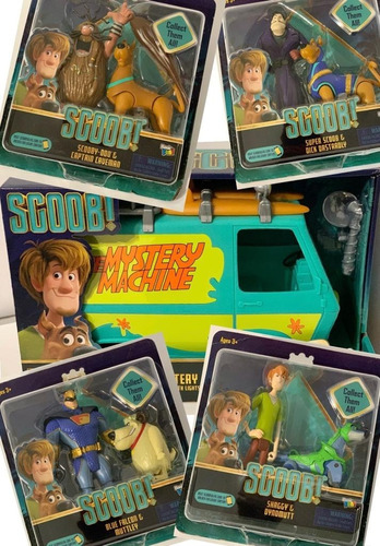 Basic Fun! - Scoob! La Pelicula - Colección Completa 2020