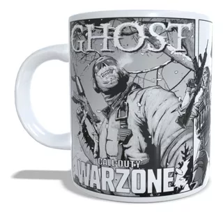 Caneca Ghost Warzone Call Of Duty Personagem Game