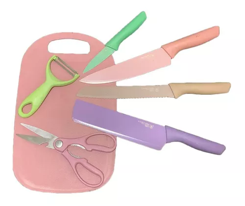 Set Cuchillos de Cocina 6 Piezas Acero Inoxidable