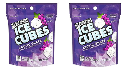 Ice Breakers Ice Cubes Chicles Americanos Arctic Grape 200 