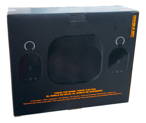 Set De 2 Bocinas Skullcandy Kilo Bluetooth Black