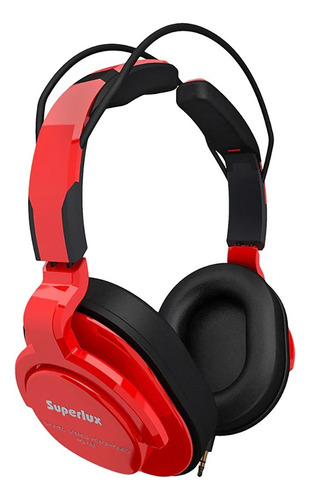 Auriculares Cerrados Superlux Hd661 + Funda - Plus Color Rojo