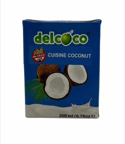 Leche De Coco Sin Tacc Marca Delcoco De Indonesia X 200 Ml