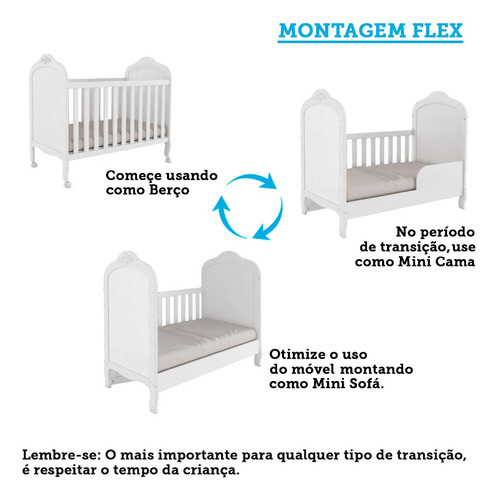 Peroba Elô Berço Americano Uli Peroba Mdf Cor Branco