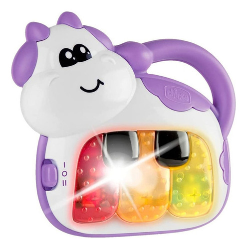 Juguete Didactico Para Bebe Piano Vaquita Teclas Con Sonido Color Morado