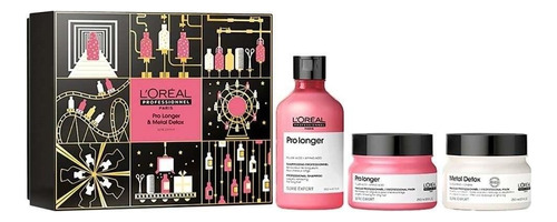 KIT L'Oréal Professionnel Pro Longer + Máscara Metal Detox