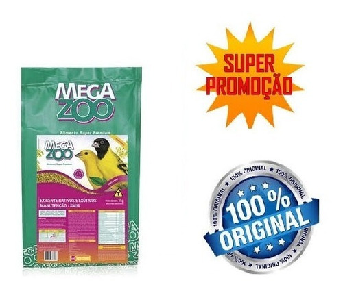 Ração Megazoo Extrusada Para Pássaros Nativos (sm16) 5kg