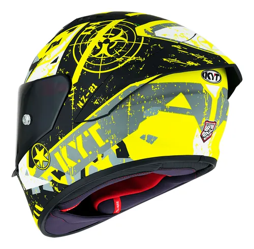 Capacete Kyt Nz Race Blazing Matt Yellow 6