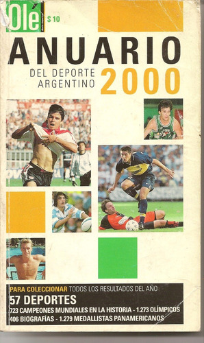 Libro Anuario Del Deporte Argentino Olé Año 2000