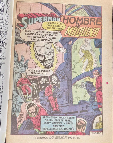 Cómic Trilogía De Brainiac, Editorial Vid, 1992 (Usado)