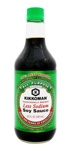 Salsa De Soja 37% Menos Sal Kikkoman Soy Sauce Soya 591  Ml.