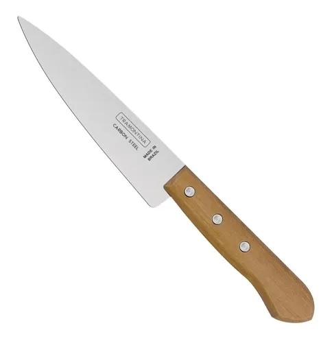Cuchillo de cocina Tramontina Cabo Madeira de 7 pulgadas