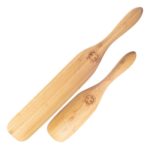 Crate Collective  The Original Bamboo Spurtle Set 2 Pieza