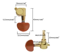 Comprar Unxuey Juego 6 Clavija Afinacion Guitarra 3r3l Afinador Para