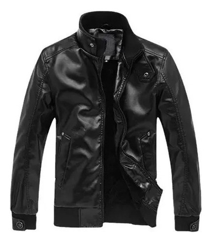 Chaqueta Gruesa De Cuero For Motocicleta Resistente Al Agua Fría Y Fuerte Cortavientos