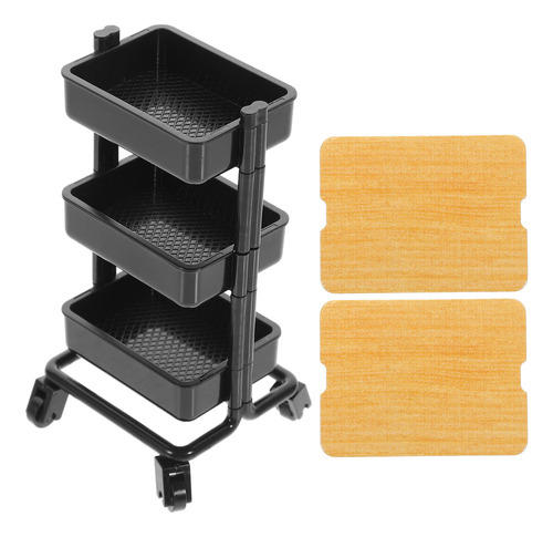 Soporte Para Muebles De 3 Capas, Modelo House Miniature Cart