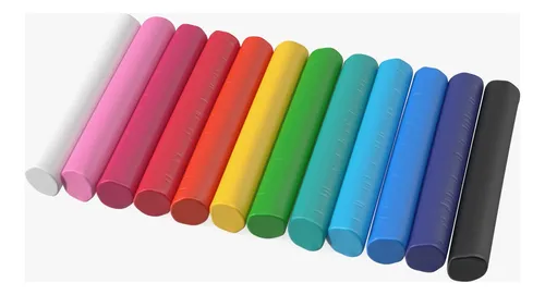 Plastilina Para Modelado 12 Colores Escolar Niños