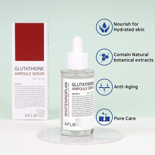 Suero De Ampolla De Glutation 50ml, Cuidado Piel, Aplb,